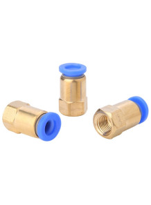  Straight air connector, 4mm pipe, internal thread 1/4 (PCF4-02)