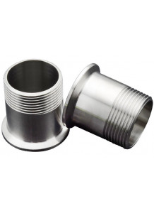 ข้อตรง สแตนเลส 304 เฟอร์รูล 50.5มม เกลียวนอก DN32 (1.2")
