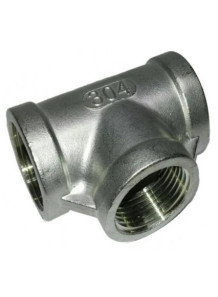  3-way joint (T) stainless steel 304, internal thread DN10 (3/8)