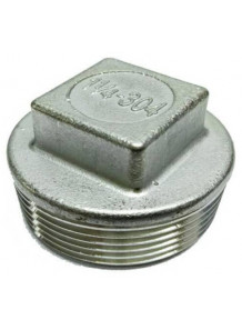 ปลั๊กอุด สแตนเลส 304 เกลียวนอก D50 (2")
