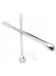 สปาตูล่า (Spatula) แสตนเลส 2 หัว สำหรับผสมสาร ยาว 20ซม 1.5x3.5มม.