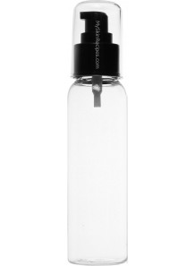 ขวดพลาสติกใส ฝาปั๊ม ดำ ครอบใส 120ml