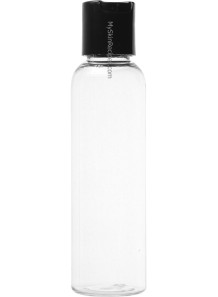 Clear plastic bottle, black...