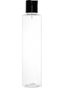 ขวดพลาสติกใส ฝา Flip ดำ 200ml