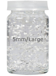 White Vitamin E Beads 4mm...