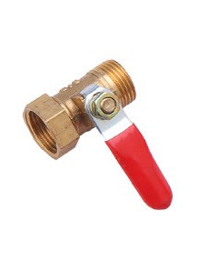  Brass ball valve, internal thread, external thread 1/4