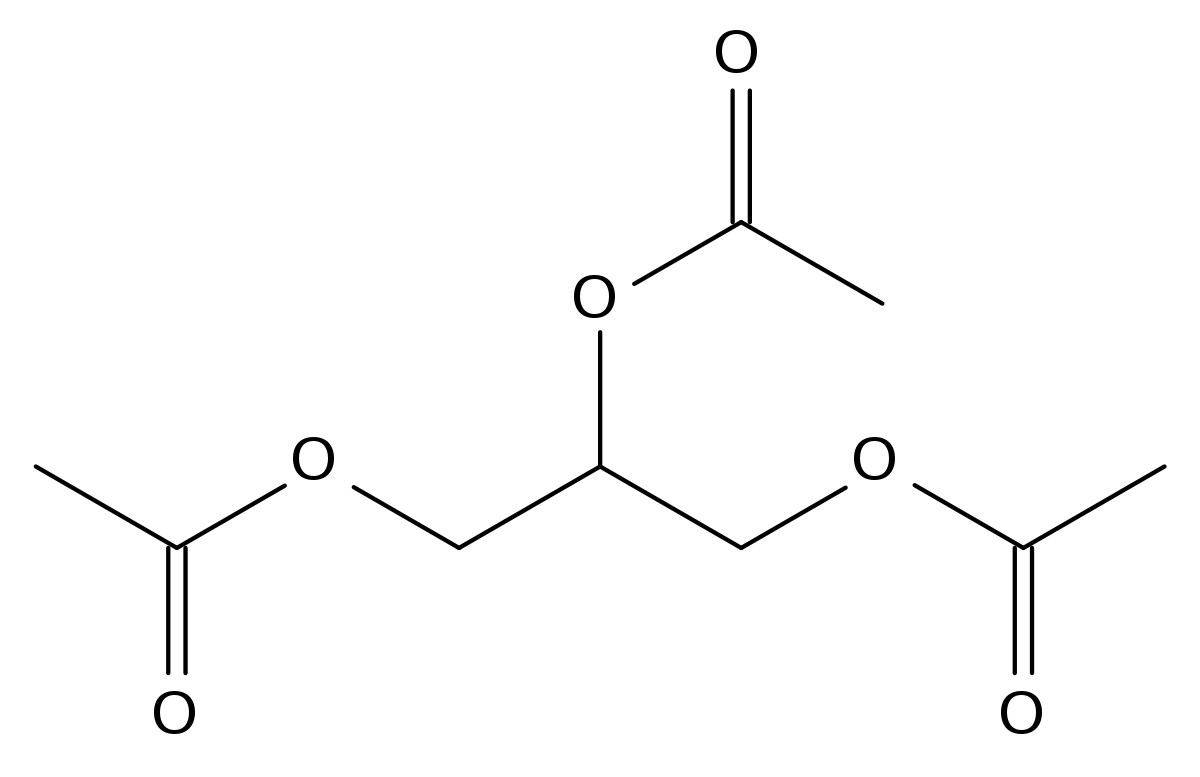 Triacetin (Glycerol triacetate) (FEMA-2007)