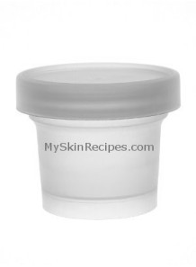 Cream jar, opaque white, 100ml