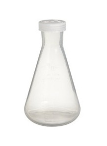  Plastic Erlenmeyer flask with lid 100ml