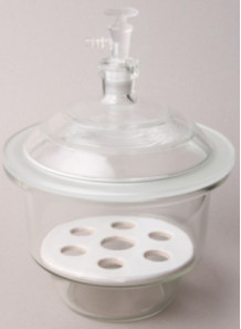  โถดูดความชื้นแก้ว สูญญากาศ Desiccator Vacuum 150mm