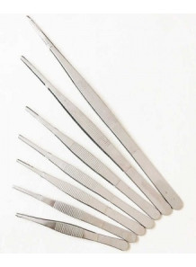  Tweezers, stainless steel, straight mouth, 14cm