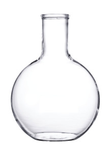  Glass, round flask, flat bottom (narrow mouth) 150ml