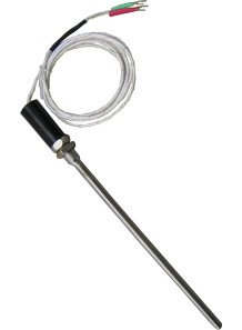  Thermocouple (K) 2 wires 0-600C, plastic cone, stem 50mm, cable 1.5m