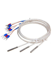  pt100 (A) 3 wires -50 to 200C, stem 30mm, cable 1m