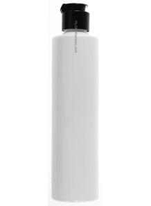 White plastic bottle, tall...