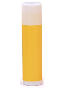  Lipstick tube, lip balm, yellow-white, 5g