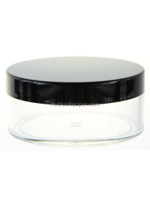 Clear powder compact, black...