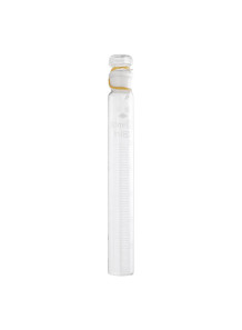  Clear glass tube (10ml,flat bottom, with glass stopper, no scale)