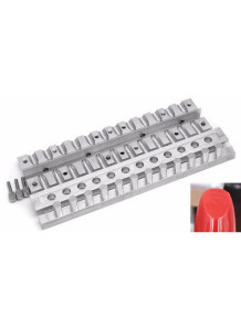  Aluminum lipstick mold, 12 holes, 9 mm. (Nail)