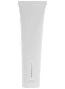 White tube, white flip cap, 100ml