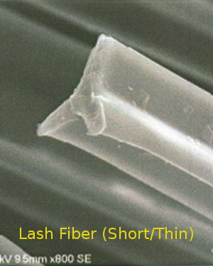 Lash Fiber (Short/Thin) (35mm, Triangular, 2mm)