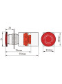  (Spare parts) Emergency switch, horizontal packaging machine