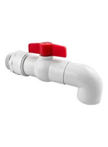  Chemical tank valve, UPVC plastic (corner cut, size 32mm)