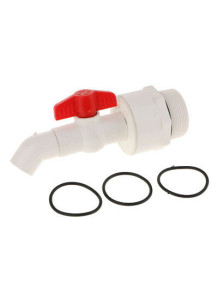  Chemical tank valve, UPVC plastic (curved, size 32mm)