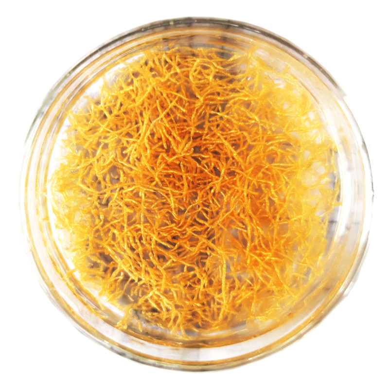 Gold Needle Beads เส้นบีดส์ สีทอง 0.6mm