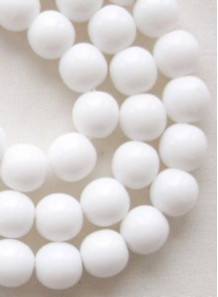White Beads 7-9mm ใหญ่