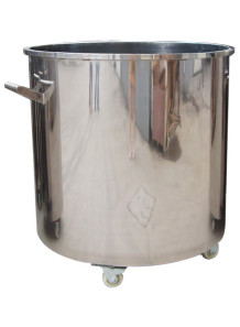  304 stainless steel tank with wheels and faucet, 40x40cm (50 liters)