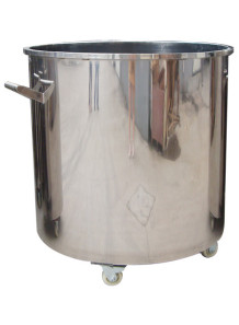  304 stainless steel tank with wheels and faucet, 45x45cm (70 liters)