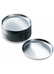  จาน อลูมิเนียม Aluminum Pan สำหรับเครื่องวัดความชื้น (50ชิ้น/pack)