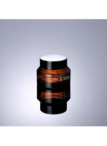  Glass cream jar, tea color, black lid, 47ml (50g)