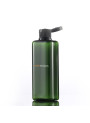  Plastic bottle, green, clear, square, flip cap, black, 200ml
