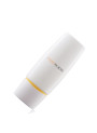  White tube, white cap with yellow stripes, 50ml