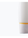  White tube, white cap with yellow stripes, 50ml