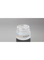  White glass cream jar, white lid, 50g