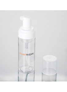 ขวดพลาสติกใส ฝาปั๊ม ขาว ครอบใส 120ml