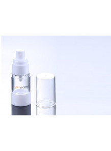 ขวดปั๊มสีขาว ทรงเหลี่ยม ฝาปั๊มขาว ครอบใส 50ml