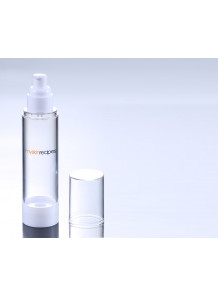 ขวดปั๊มใส ทรงกลม ฝาปั๊มขาว ครอบใส 100ml