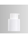  Two-layer pump bottle, opaque white, round shape, white pump cap, 15ml
