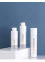  ขวดปั๊มสองชั้น ขาวขุ่น ทรงกลม ฝาปั๊มขาว 15ml
