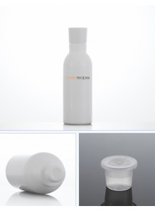 ขวดปั๊มสีขาว ทรงเหลี่ยม ฝาปั๊มขาว ครอบใส 50ml