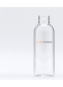  Clear bottle, round shape, white pump cap, 75ml
