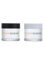  Clear cream container, black cap, 50g