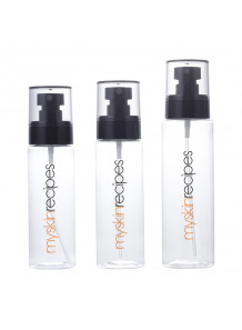 ขวดสเปรย์ใส ทรงกลม ฝาดำ ครอบใส 100ml