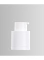  Two-layer pump bottle, white, round, white pump cap, 15ml