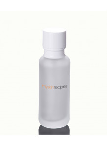 ขวดแก้วขาวขุ่น ทรงกลม ฝาปั๊มขาว 110ml﻿