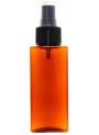 ขวดสเปรย์สีชา ทรงเหลี่ยมสูง ฝาสเปรย์ดำ 120ml